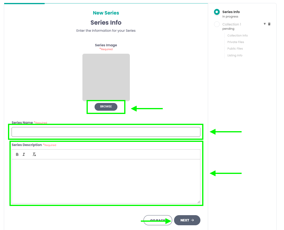Add series information
